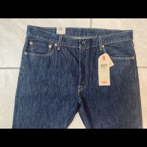 NEW with TAGS- Levi 501 Original Straight Leg, Buttonfly Jeans- 36x30
